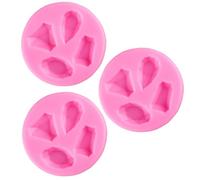3pcs Diamond Shape Silicone Fondant Mold for Cake and Candy Making