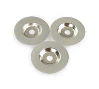3Pcs Diamond Sharpening Wheel 100mm 400/600/800 Emery Disc Abrasive Angle Grinding Sharpener Wheels(Mix 3 Grits)