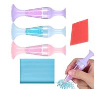 3Pcs Diamonds Paintings Pens, Diamond Art Pens With Diamond Storage Function, No Wax Needed Self-Stick Drill Pens, Diamonds Paintings Tools For Art Crafts Painting Gem Nail Art