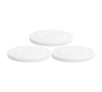 3pcs Diatomite Stone Soap Dish with Quick Water Absorption | White Stone Texture with Water Wave Patterns, Protects Surfaces from Drips, Fits Small Spaces