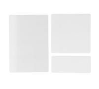 3Pcs Die Cutting Pad Set, Standard Die Cutting Machine Plate, Premium Polycarbonate Plastic Cutting Pads in 22x15cm 15x15cm 15x6.5cm for Sizzix and Universal Die Cutters