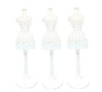 3pcs Display Model Gown Dress Clothes Rack Mannequin Hollow Model Hanger Rack for Miniature Joint Dolls Girl for Doll