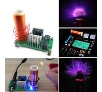 3pcs DIY Mini Tesla Coil Module Unassembled 15W DC 15-24V 2A Plasma Speaker Electronic Kit