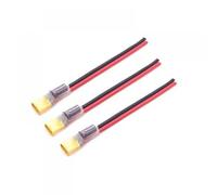 3PCS DIY RC Drone 35V 560UF Capacitor Amass XT60 Male Plug Connector Compatible With 2-6S ESC Power Supply Line 12AWG Wire(WIRE LENGTH 150MM)