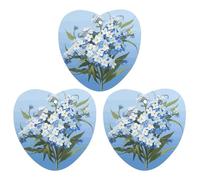 3PCS Do Not Forget Me Car Air Freshener Hanging Scented Cards Cute Gray Car Fresheners Long Lasting New Cars Scents for Women Men Natural Air Freshener with Lanyard Automotive Freshies