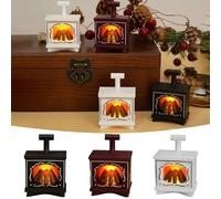 3PCS Dollhouse Furniture,Miniature Furniture Scale 1/12 Miniature LED Light Up Flame,Mini Christmas Campfire for chrismas decorations,Battery Operated Vintage Fireplace Accessories