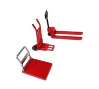 3pcs Dollhouses Engineering Tools Handcart Forklift Set In 1/12 Scale For Creating Miniature Warehouses Easy To Operate Dollhouses Tool