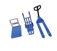 3pcs Dollhouses Engineering Tools Handcart Forklift Set In 1/12 Scale For Creating Miniature Warehouses Easy To Operate Dollhouses Tool