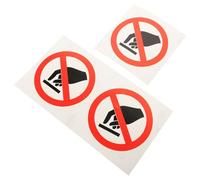 3pcs Don't Touch Warning Label Sticker for Machine and Equipment | Self Adhesive Vinyl, Pattern, Good Viscosity, Factory Use, Easy Application, Not Easy to Fall