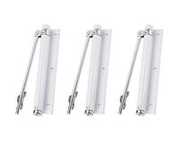 3PCS Door Closer Light Duty Door Closers Aluminum Alloy Springs Loaded Door Closers Adjustable Automatically Surface Mounted Auto Closing Door Fire Door Closer for Light Weight Fit Home/Office/Hotel