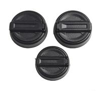 3PCS Door Lock Socket Stickers for Jeep Wrangler JL JT | Heavy-duty ABS material, wear-resistant, non-deformed, fits 1997-2024 Wrangler, black finish