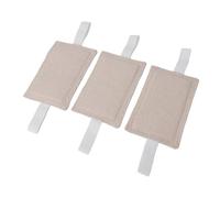 3pcs Door silencing Cover, Cotton Hemp Door Latch Cover Effectively Noise Reducing Door Silencer Door Quiet Close Pads for Dormitory Library Nursery