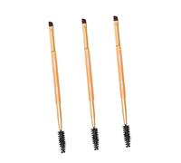 3pcs Double End Eyebrow Brush Professional Spiral Eyelash Brush for Eyebrow Application Lightweight Easy to Use Beauty Tools for Makeup Artists and Beginners