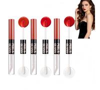 3PCS Double Ended Tear Off Lip Gloss,Lip Stain Peel Off Lip Gloss Oil Duo, Lip Liner Tat/too Magic Color & Hydrating Oil Set,Long Lasting Lipgloss,Transfer-Proof Lip Tint Stain with Lip Oil(01#02#04#）