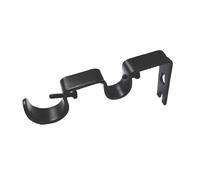 3Pcs Double Hang No-Drill Window Brackets - Shower Curtain Rod Holder with Multi-Purpose Hooks(Color 1)
