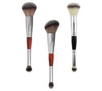 3pcs Double Head Eyeshadow Brush Wood Fiber Precise Application | Portable Set for Professional Use and Travel, Easy to Carry, Suitable for Lady and Makeup Artist
