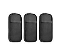 3Pcs Double Layer Pencil Case Clear Pen Case Large Capacity Pencil Pouches Pen Organizers Travel Makeup Brush Bag Transparent