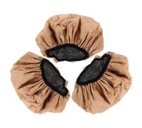 3pcs Double Layer Shower Cap for Hair Coloring Foil Khaki