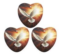 3PCS Dove Sun Art Car Air Freshener Hanging Scented Cards Cute White Car Fresheners Long Lasting New Cars Scents for Women Men Natural Air Freshener with Lanyard Automotive Freshies