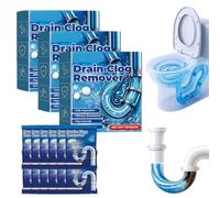 3PCS Drain Unblocker, 2026 New Strong Drain Effervescent Tablet for Kitchen Sink, Versatile Drain Cleaners and Unblockers for Bad Smells, Drain Clog Remover for Toilet, Bathroom (3PCS)
