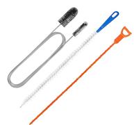 3pcs Drain Unblocker Tools Shower Drain Unblocker Bathroom Sink Unblocker Drain Cleaner Tool Easy Hair Clog Removal Flexible Brush Design Ideal for Bathroom Kitchen Plunger Sink Unblocker