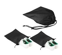 3PCS Drawstring Bag, Travel Drawstring Shoe Bags for Packing, Storage, Travel Essentials for Men and Women Outdoor Camping 10.6x13.4in (Black)