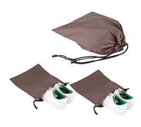 3PCS Drawstring Bag, Travel Drawstring Shoe Bags for Packing, Storage, Travel Essentials for Men and Women Outdoor Camping 10.6x13.4in (Coffee)