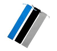 3pcs Drawstring Recorder Pouch for C Key Flute Headjoint | Plush Suede Cloth, Soft Sleeve for Lining and Storage, Smooth Minimalist Look, Easy Carry