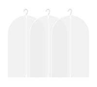 3PCS Dress Bag Garment Bags Dress Bags Covers Long Full Length Covers With Zip Waterproof for Long Dress Suits Gowns