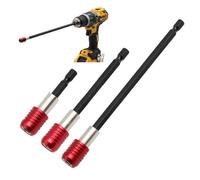 3Pcs Drill Bit Extension, Magnetic Drill Bits Holder, Quick Release Drill Extension, Self Locking Drills Bits Holder, Electric Screwdrivers Handheld Drivers, Durable Steel Hex Shank