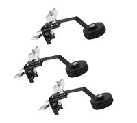 3Pcs Drum Mutes, Black Snare Drum Mufflers with Metal Clip & Felt Pad - Noise Reduction for 12" 14" 16" Snare Drums (145x65mm)