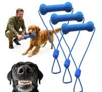 3PCS Dual-Action Canine Dental Prop, 10x4x4cm, Dog Dental Chew Toy for Easier Teeth Brushing, Reusable Oral Care Tool, Sturdy Design Design for Small, Medium & Large Dogs (3PCS)