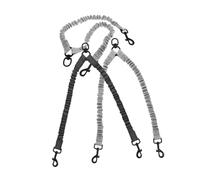 3Pcs Dual Dog Leash Splitter Portable Reflective Dog Lead for Running Suitable for Outdoor Walking Safe Training Leash for Puppies Deep Grey Light Grey Combination