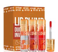 3PCS Duck Lip Plumping Lip Gloss,Plumping Lip Oil,Lip Oil Tinted Lip Gloss Set,High Pigmentation Shine Finish,Lip Plumper Gloss,Make/up Lip Plumping Gloss,Intense Colour and High Pigmentation