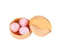 3Pcs Dumpling Squishies, Handmade Pressure Relief Balls, Dumpling Squishy Big Bun, Squeeze Dough Ball Stress Relief Fidget for Anxiety Relief Fidget (C)