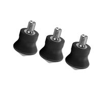 3PCS Durability Rubber Foot 1/4 Stainlessed Steel Foot For Various Tripods Enhances Grip