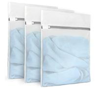 3Pcs Durable Fine Mesh Laundry Bags for Delicates 12 x 16 Inches (3, Medium)