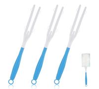 3pcs Duster Handle, Plastic Replacement Detachable Dust Handle Mop Extended Handle Compatible with Swiffer Cleaning Duster Mop Extension Handles (Blue,White)