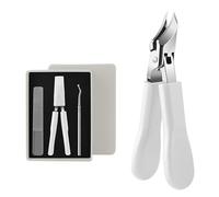 3Pcs Eagle Beak Beveled Nail Clippers,Wide Jaw Opening Anti-Splash Slanted Nail Clipper,Edge Nail Clippers,Long Handle Wide Jaw Opening Anti-Splash Slanted Nail Clipper for Men Women