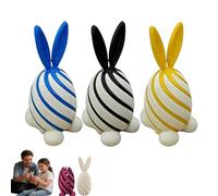 3PCS Easter Spiral Decompression Rabbit Egg,Easter Fidget Toys,3D Printed Spiral Cone Bunny Fidget Toy,Rotating Sensory Decompression Toy,Mini Stress Relief Bunny Stress Relief Fidget For Easter (A)