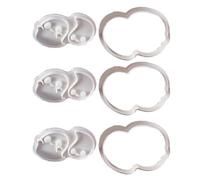 3Pcs Eerie Treat Specter Cookie Halloween Biscuits Molds Set Eerie Specter Shape Biscuits Silicone Food Grade Silicones