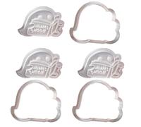 3Pcs Eerie Treat Specter Cookie Halloween Biscuits Molds Set Eerie Specter Shape Biscuits Silicone Food Grade Silicones