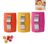 3PCS Egg Cracker Tool, Egg Shell Opener Egg Peeler for Hard Boiled Eggs, Handheld Egg Cracking Tool, Portable Eggshell Remover Egg Opener, Kitchen Baking Separator Tool for Home Dorm Kitchen (Mult)