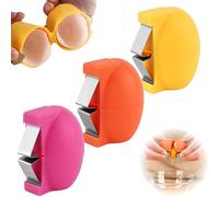 3PCS Egg Shell Opener, Stainless Steel Egg Cracker Tool for Raw & Hard Boiled Eggs, Creative Eggshell Breaker & Separator, Handheld Egg Cutter Peeler for Kitchen, Baking Gadgets