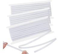 3PCS Elastic for Sewing, 6 mm x 10 m Flat Elastic Cord Bands | White, Flat Braided Stretch Strap Rope, for Sewing DIY Projects, Arts & Crafts, Dressmaking, Waistband and Pants Waist