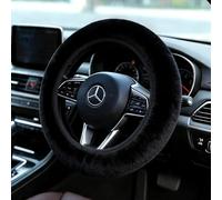 3Pcs Elastic Steering Wheel Protector Set, Handbrake Cover,Gear Shift Cover, Fluffy Soft Anti-Slip Steering Wheel Covers,Universal 38cmCute Car Accessories for Women Girls