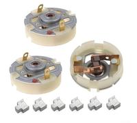 3pcs Electric Drill Motor Carbon Brush Holder with 6pcs Carbon Brushes for RS550/555 Power Tools - Replacement Parts Compatible with Electric Motors