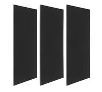 3pcs Electric Guitar Back Plate Cover 5.91x4.33x0.10in PVC Black | Tremolo Spring Cavity Fit, Black Finish, Pickguard Blank Surface, Fast Removal and Attachment