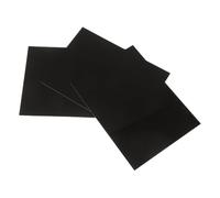 3pcs Electric Guitar Back Plate PVC Blank Black 150x110x2.5mm | Three Layer Cover Sheet, Tremolo Spring Cavity Use, Fast Removal and Quick Installation, Sturdy Finish