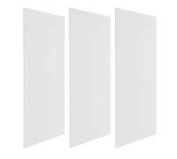 3pcs Electric Guitar Back Plate, PVC White Finish, 150x110x2.5mm | Tremolo Spring Cavity Fit, Finely Chamfered Edges, Fast Removal and Attachment, Scratch Prevention